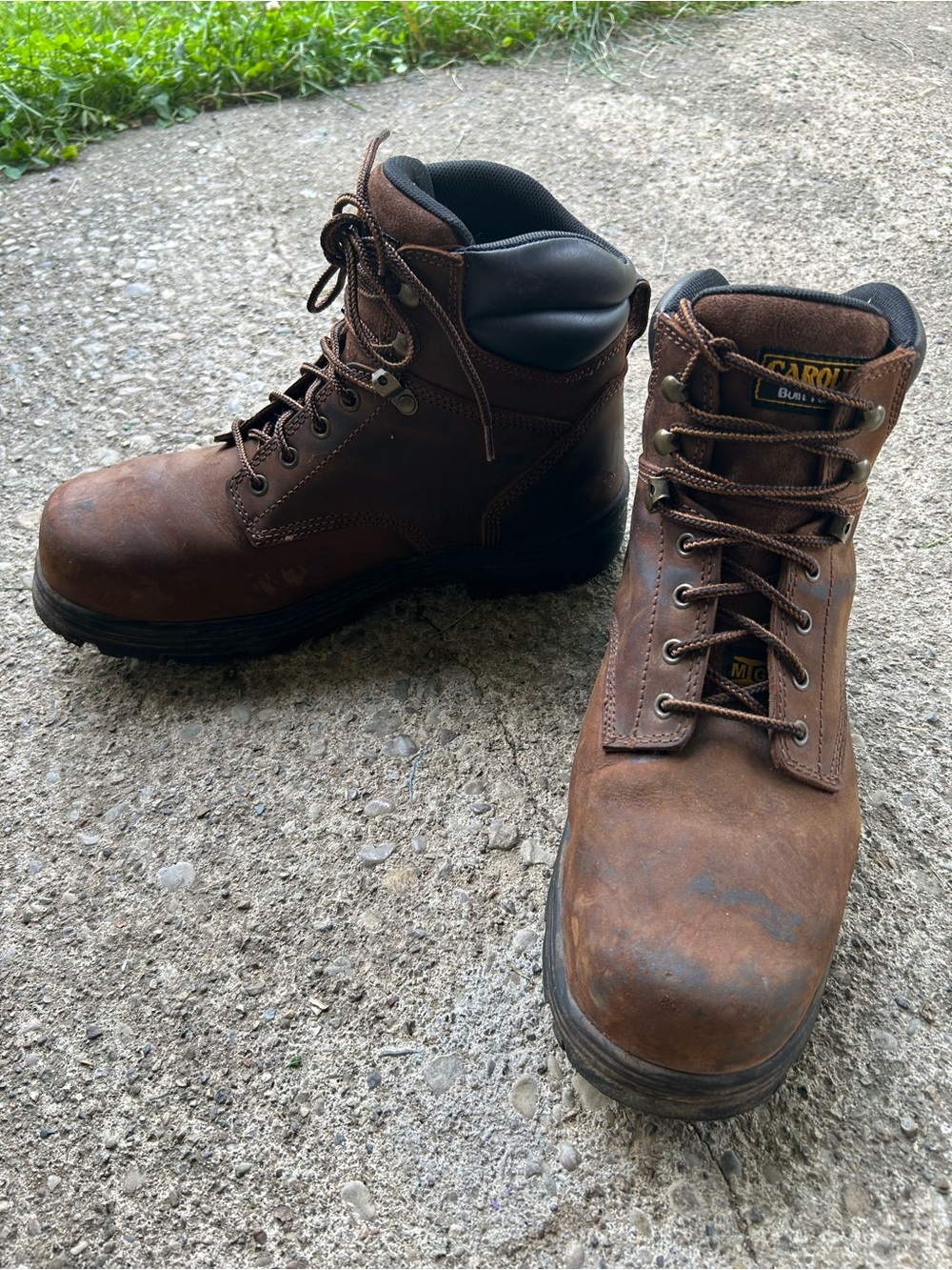 Wolverine Brown Men's Work Boots Leather Safety Boots 11.5 EE